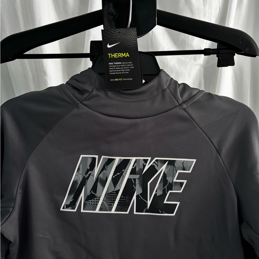 Nike Charcoal Dri-Fit Hoodie - Picture 4 of 4